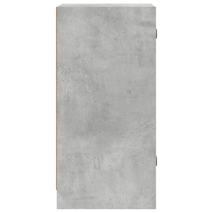 Beistellschrank mit Glastüren Betongrau 35x37x75,5 cm