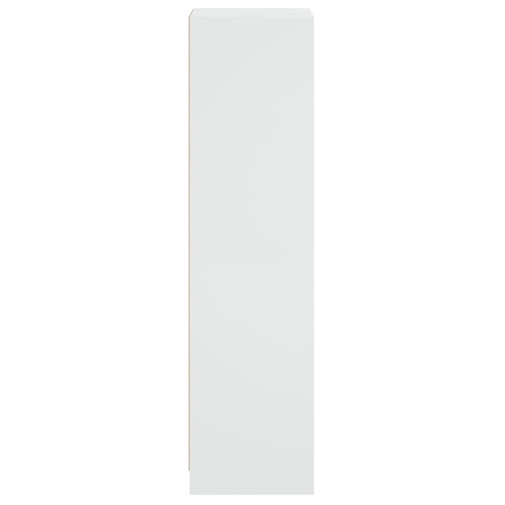Highboard mit Glastüren Weiß 35x37x142 cm