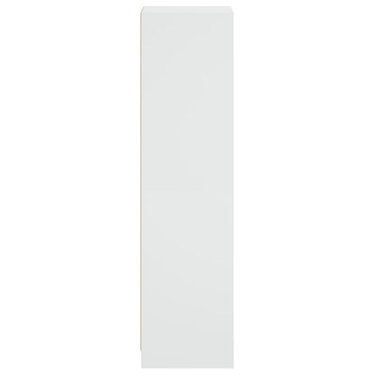 Highboard mit Glastüren Weiß 35x37x142 cm