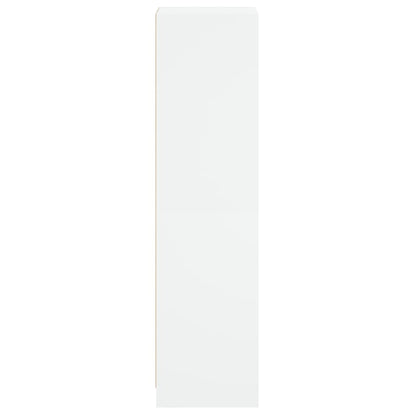 Highboard mit Glastür Weiß 35x37x142 cm