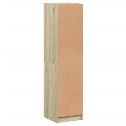 Highboard mit Glastür Sonoma-Eiche 35x37x142 cm