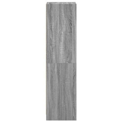 Highboard mit Glastür Grau Sonoma 35x37x142 cm