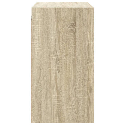 Wandschrank mit Glastüren Sonoma-Eiche 68x37x68,5 cm