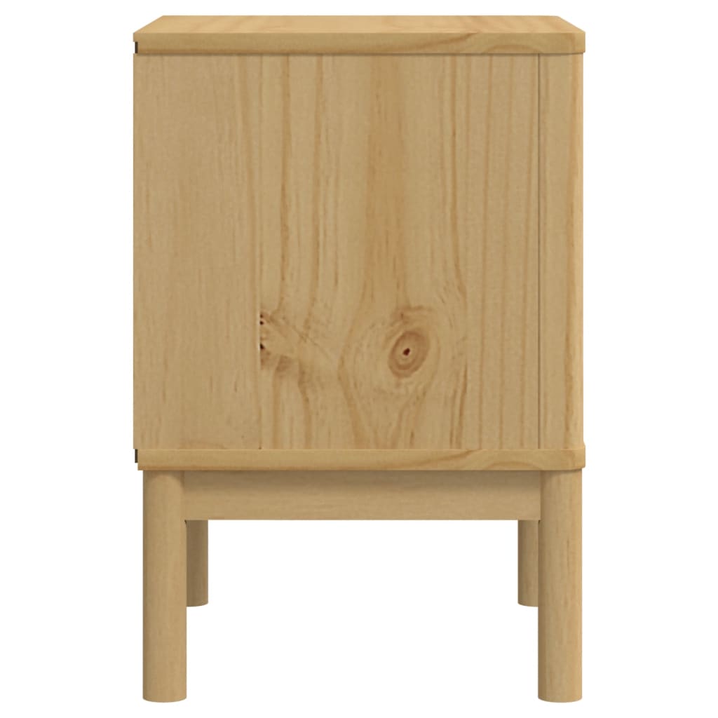 Sengebord FLORO voksbrunt 45x39x57 cm massivt fyrretræ