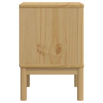 Sengebord FLORO voksbrunt 45x39x57 cm massivt fyrretræ