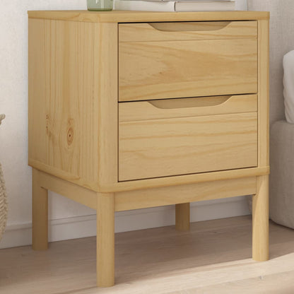 Sengebord FLORO voksbrunt 45x39x57 cm massivt fyrretræ