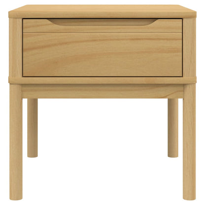 Lampentisch FLORO Wachsbraun 55x55x54 cm Massivholz Kiefer