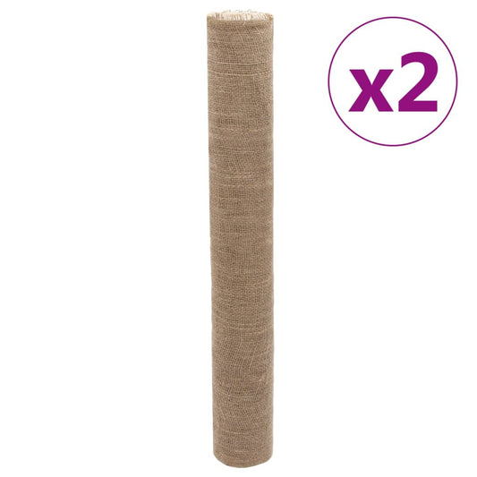 Jute-Rollen 2 Stk. 1x50 m 100 % Jute 200 g/m²