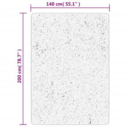 Teppich HUARTE Kurzflor Weich und Waschbar Anthrazit 140x200 cm