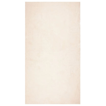 Teppich HUARTE Kurzflor Weich und Waschbar Beige 80x150 cm