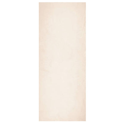 Teppich HUARTE Kurzflor Weich und Waschbar Beige 80x200 cm