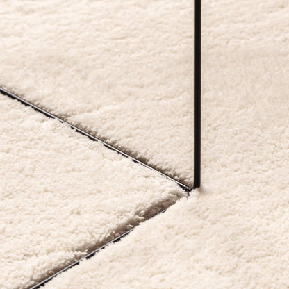 Teppich HUARTE Kurzflor Weich und Waschbar Beige 100x200 cm