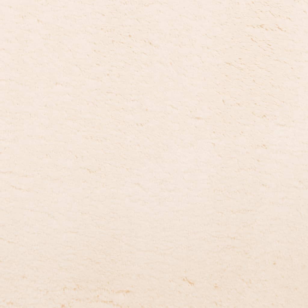 Teppich HUARTE Kurzflor Weich und Waschbar Beige 100x200 cm