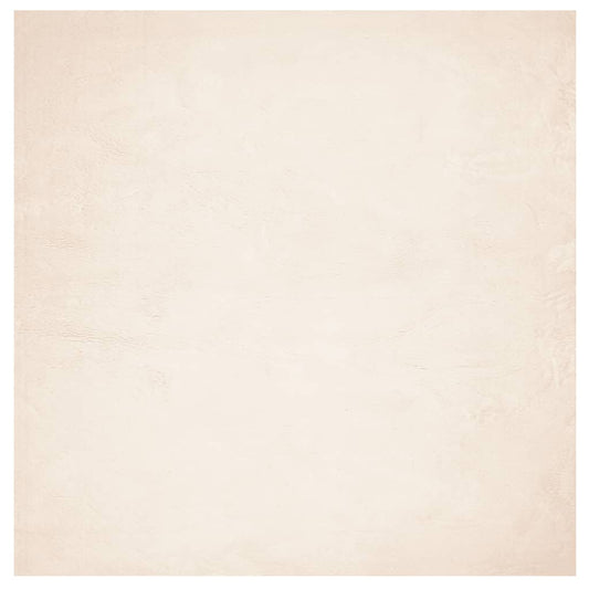 Teppich HUARTE Kurzflor Weich und Waschbar Beige 120x120 cm
