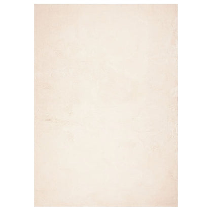Teppich HUARTE Kurzflor Weich und Waschbar Beige 140x200 cm