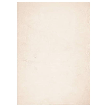 Teppich HUARTE Kurzflor Weich und Waschbar Beige 160x230 cm