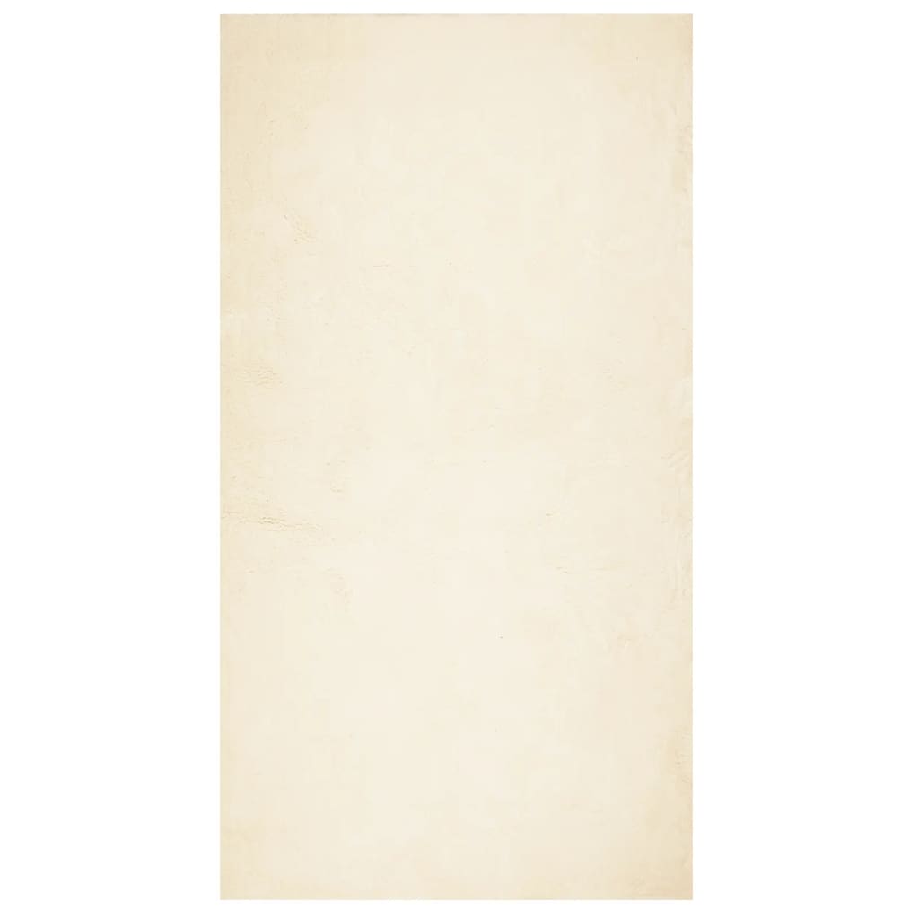 Teppich HUARTE Kurzflor Weich und Waschbar Creme 80x150 cm