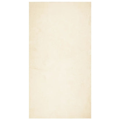 Teppich HUARTE Kurzflor Weich und Waschbar Creme 80x150 cm