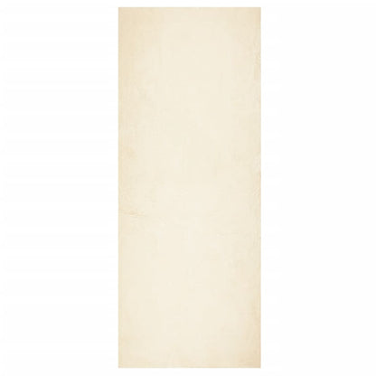 Teppich HUARTE Kurzflor Weich und Waschbar Creme 80x200 cm