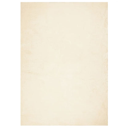 Teppich HUARTE Kurzflor Weich und Waschbar Creme 120x170 cm
