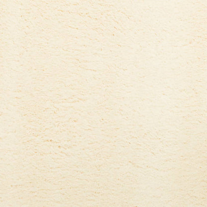 Teppich HUARTE Kurzflor Weich und Waschbar Creme Ø 160 cm