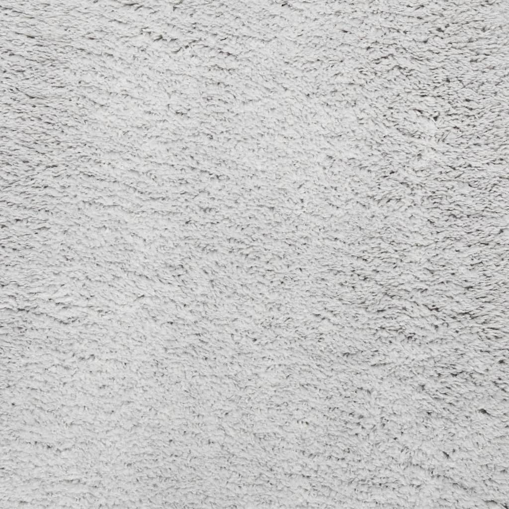Teppich HUARTE Kurzflor Weich und Waschbar Grau 60x110 cm