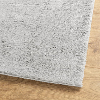 Teppich HUARTE Kurzflor Weich und Waschbar Grau 240x240 cm