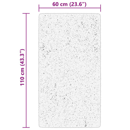 Teppich HUARTE Kurzflor Weich und Waschbar Waldgrün 60x110 cm