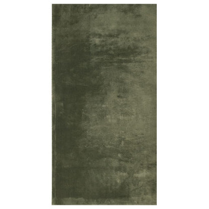 Teppich HUARTE Kurzflor Weich und Waschbar Waldgrün 80x150 cm