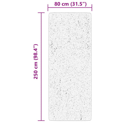 Teppich HUARTE Kurzflor Weich und Waschbar Waldgrün 80x250 cm