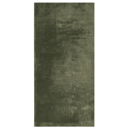 Teppich HUARTE Kurzflor Weich und Waschbar Waldgrün 100x200 cm