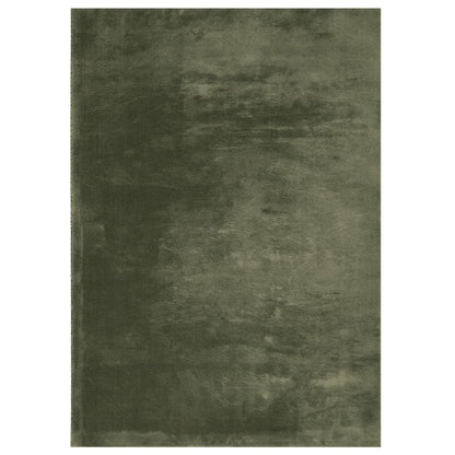 Teppich HUARTE Kurzflor Weich und Waschbar Waldgrün 120x170 cm
