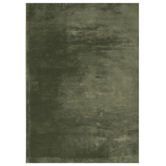 Teppich HUARTE Kurzflor Weich und Waschbar Waldgrün 120x170 cm