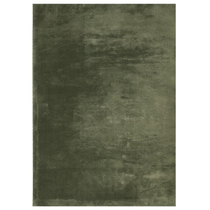 Teppich HUARTE Kurzflor Weich und Waschbar Waldgrün 140x200 cm