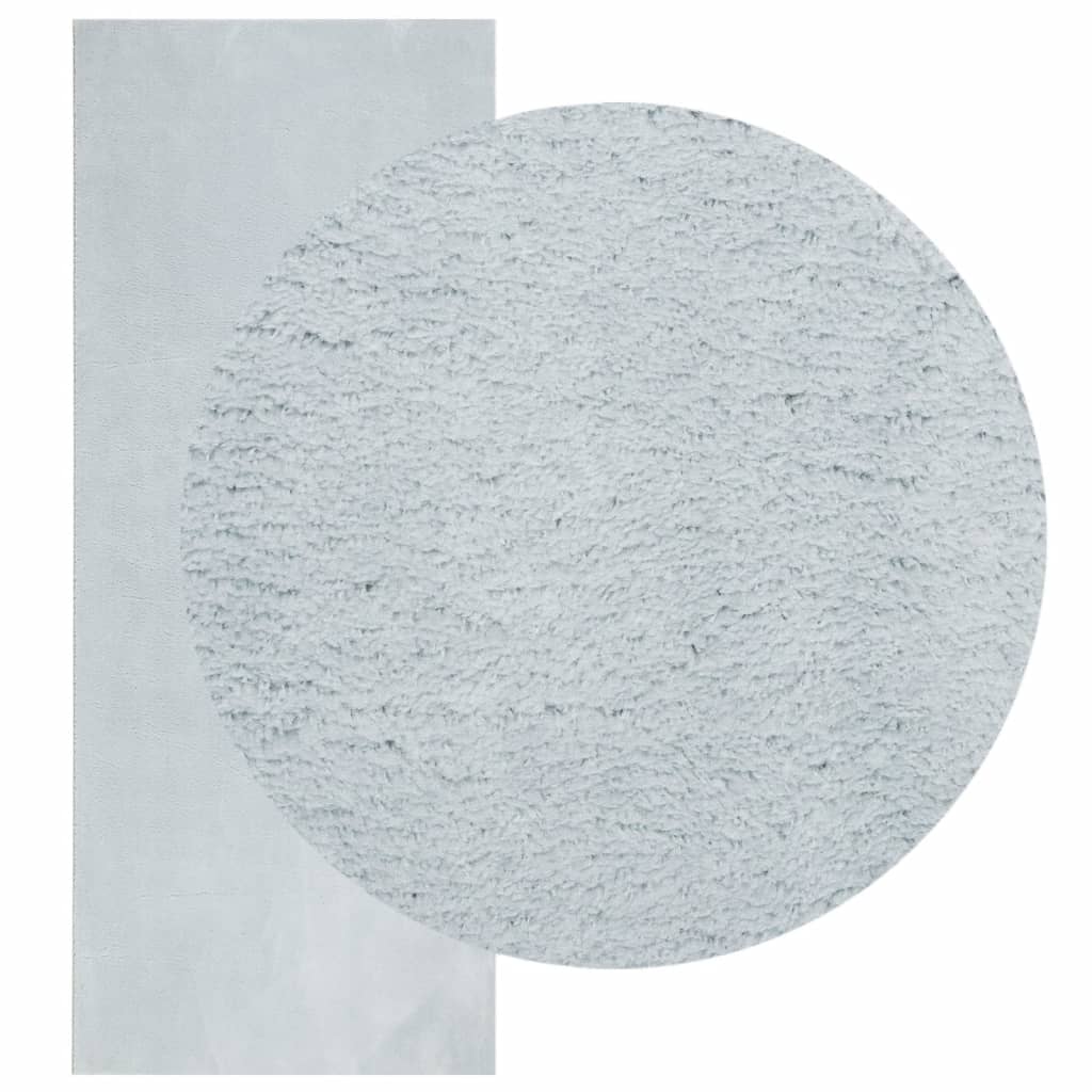 Teppich HUARTE Kurzflor Weich und Waschbar Blau 80x200 cm