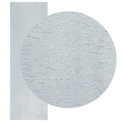Teppich HUARTE Kurzflor Weich und Waschbar Blau 80x250 cm