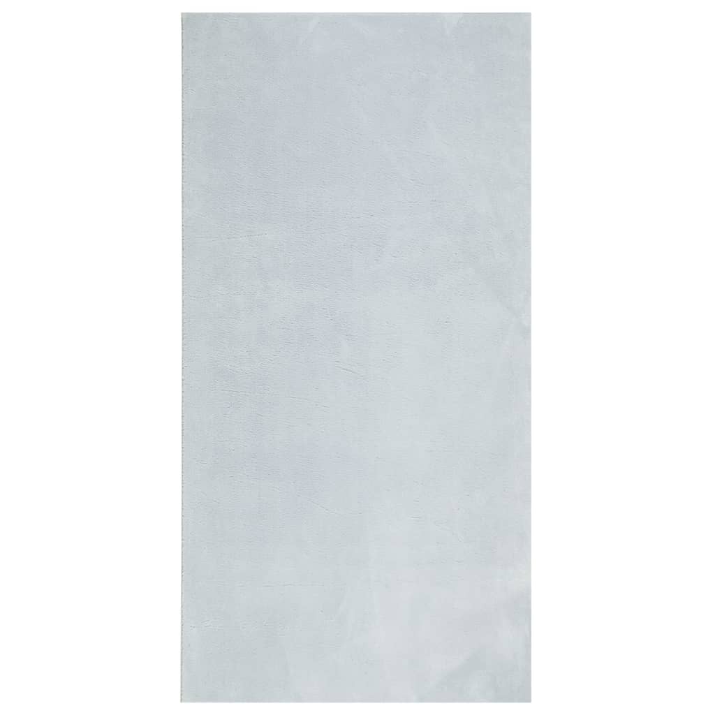 Teppich HUARTE Kurzflor Weich und Waschbar Blau 100x200 cm