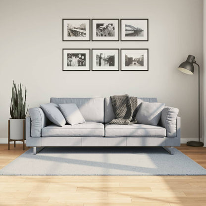 Teppich HUARTE Kurzflor Weich und Waschbar Blau 120x170 cm