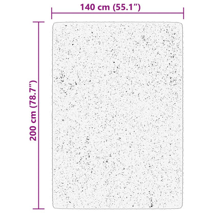 Teppich HUARTE Kurzflor Weich und Waschbar Blau 140x200 cm