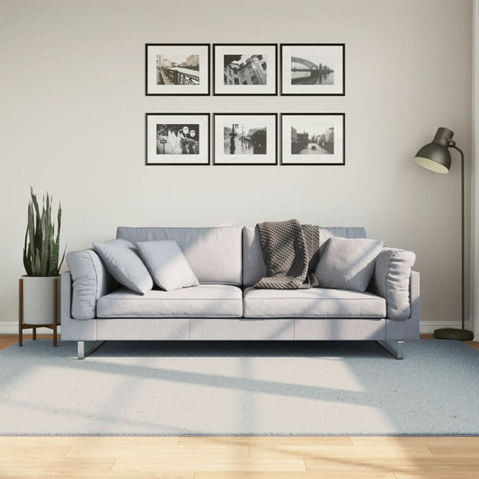 Teppich HUARTE Kurzflor Weich und Waschbar Blau 160x230 cm