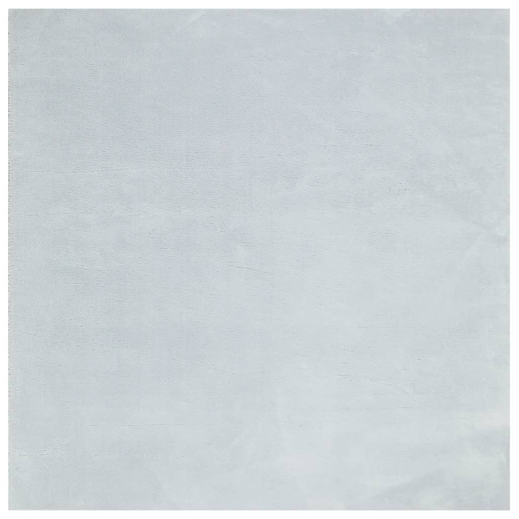 Teppich HUARTE Kurzflor Weich und Waschbar Blau 240x240 cm
