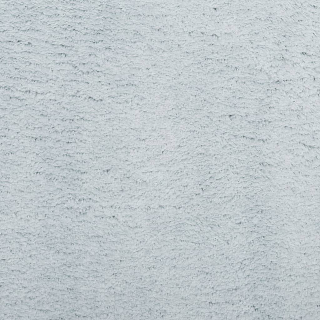 Teppich HUARTE Kurzflor Weich und Waschbar Blau 240x240 cm