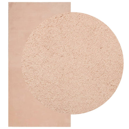 Teppich HUARTE Kurzflor Weich und Waschbar Blassrosa 100x200 cm