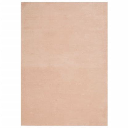 Teppich HUARTE Kurzflor Weich und Waschbar Blassrosa 140x200 cm