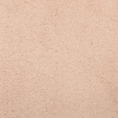 Teppich HUARTE Kurzflor Weich und Waschbar Blassrosa 140x200 cm