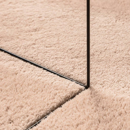 Teppich HUARTE Kurzflor Weich und Waschbar Blassrosa 160x230 cm