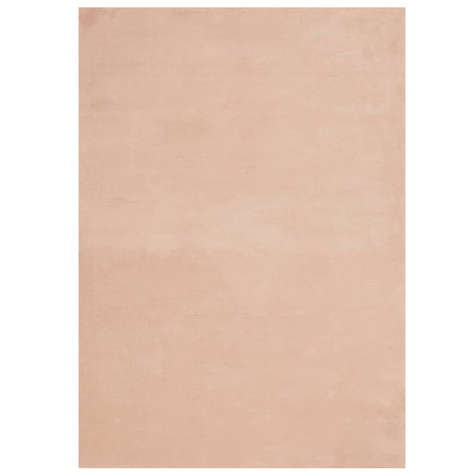 Teppich HUARTE Kurzflor Weich und Waschbar Blassrosa 200x280 cm