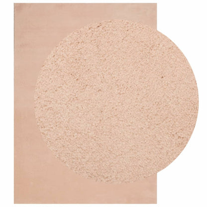 Teppich HUARTE Kurzflor Weich und Waschbar Blassrosa 200x280 cm