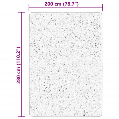 Teppich HUARTE Kurzflor Weich und Waschbar Blassrosa 200x280 cm