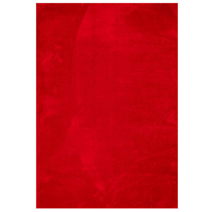 Teppich HUARTE Kurzflor Weich und Waschbar Rot 120x170 cm